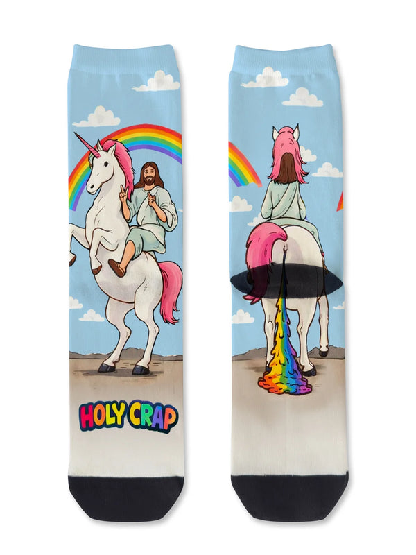 Holy Crap Unicorn Large Red Fox Sox