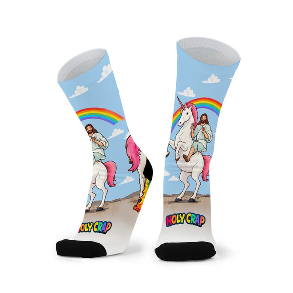 Holy Crap Unicorn Large Red Fox Sox