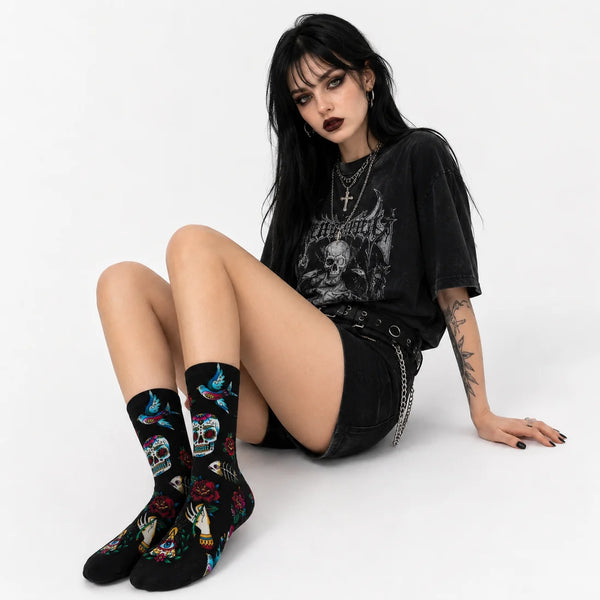 Tattooed Red Fox Sox