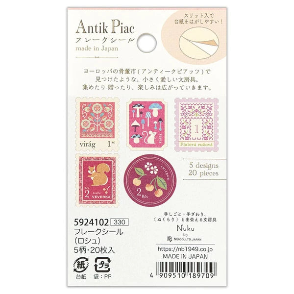 Antique Roche Flake sticker Made in Japan