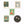 Antique Verde Flake sticker Made in Japan
