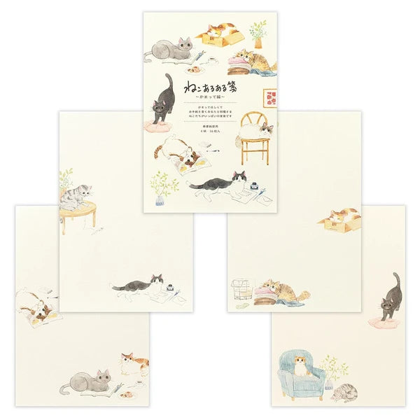 Cat Writing Paper Nekorobi: There is a cat  – Made in Japan