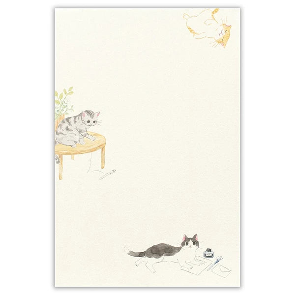 Cat Writing Paper Nekorobi: There is a cat  – Made in Japan
