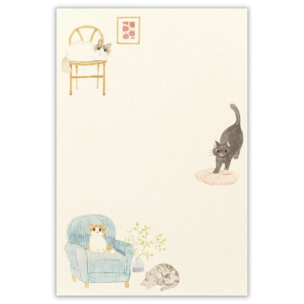 Cat Writing Paper Nekorobi: There is a cat  – Made in Japan