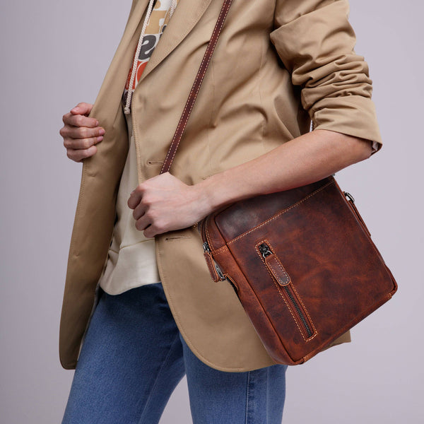 Leather Shoulder bag Dallas - Unisex Sandal