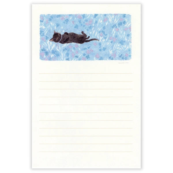 Late-night cat Letter Writing Pad – Made in Japan