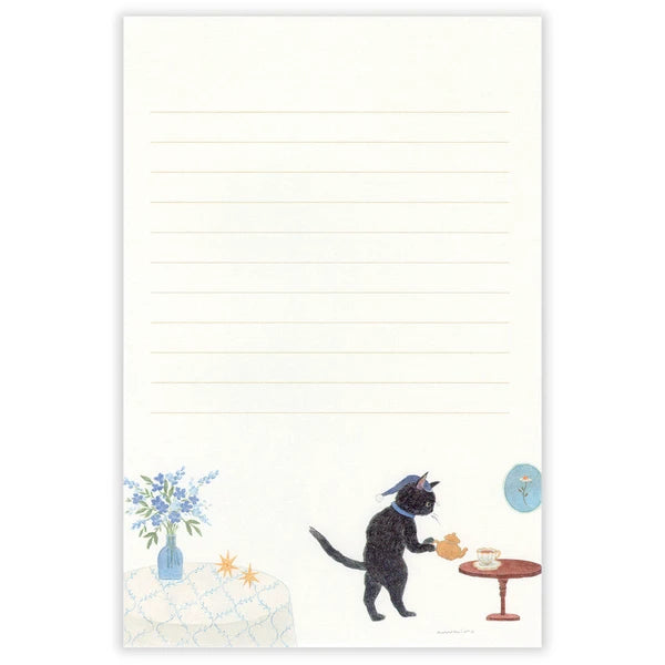 Late-night cat Letter Writing Pad – Made in Japan