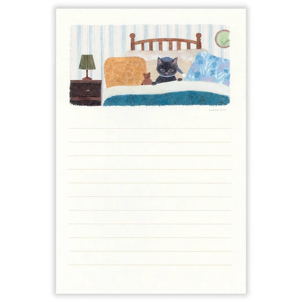 Late-night cat Letter Writing Pad – Made in Japan