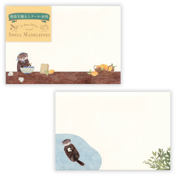 Otters and Madeleines Envelopes - Made in Japan