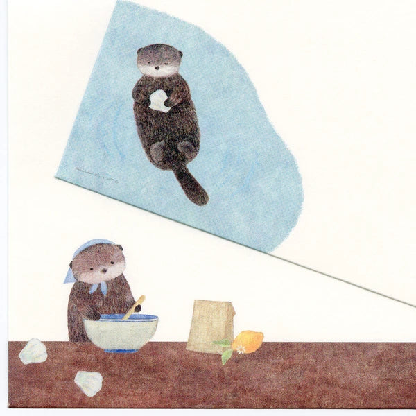 Otters and Madeleines Envelopes - Made in Japan