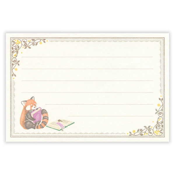 Mini Letter Set Panda Bookstore - Made in Japan