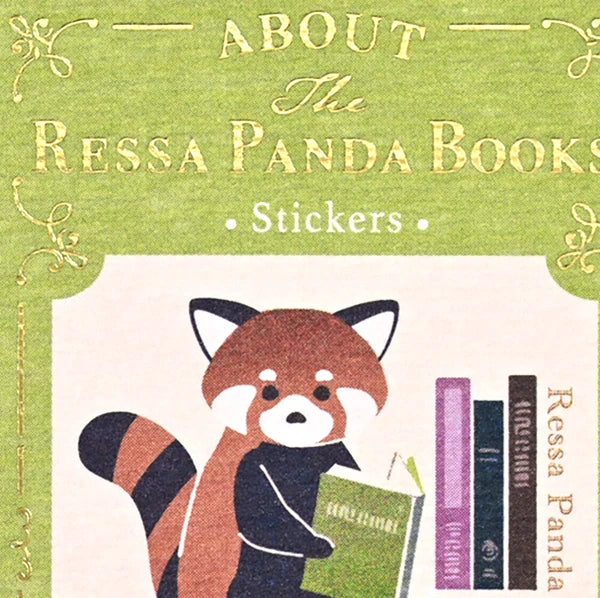 Red Panda Bookstore Matchbox Flake Stickers