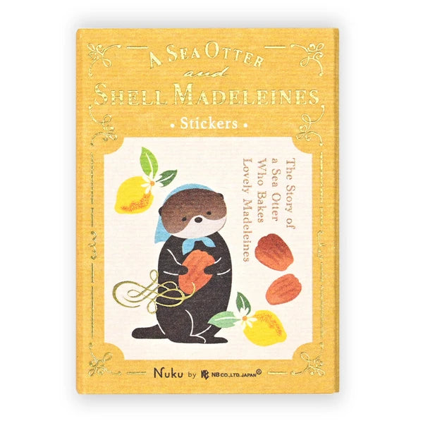 Otters and Madeleines Matchbox Flake Stickers