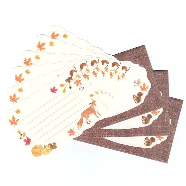 Mini Letter Set Autumn Forest