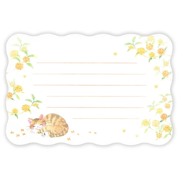 Mini Letter Set Cat Stretching