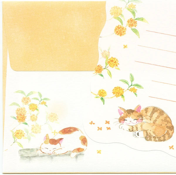 Mini Letter Set Cat Stretching