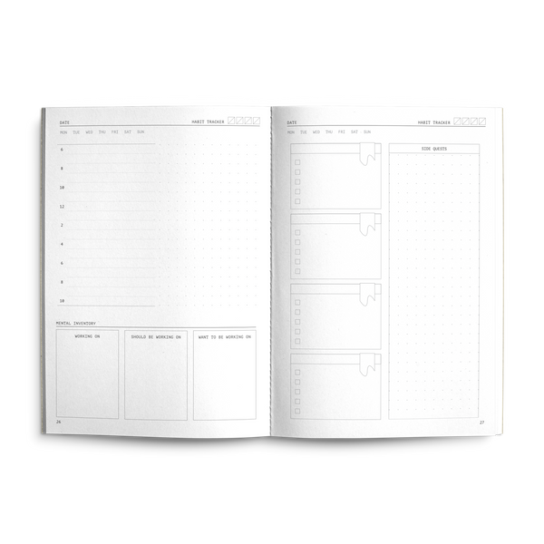 Fast Brain Daily Productivity Planner- Single Notebook