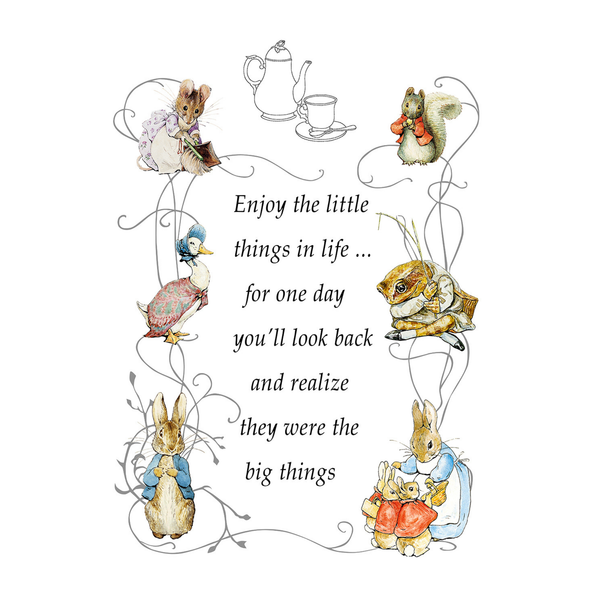 Enjoy the Little Things Tea Towel