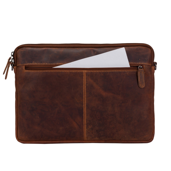Leather Laptop Sleeve - MacBook Pro/Air 13/15/16 inch sleeve with Strap - Montreal Sandal