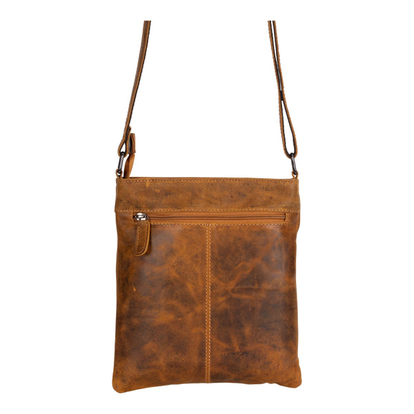 Cross Body Leather Bag Lucy Camel