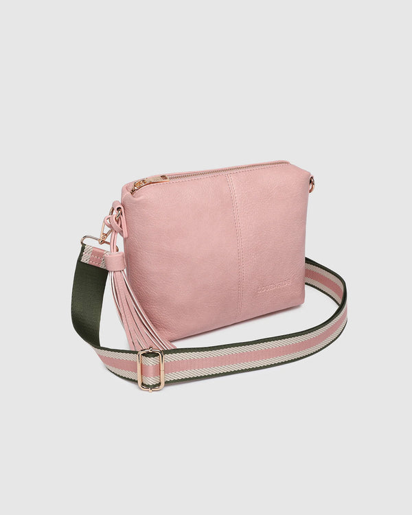 Kasey Stripe Crossbody Bag Blush Pink