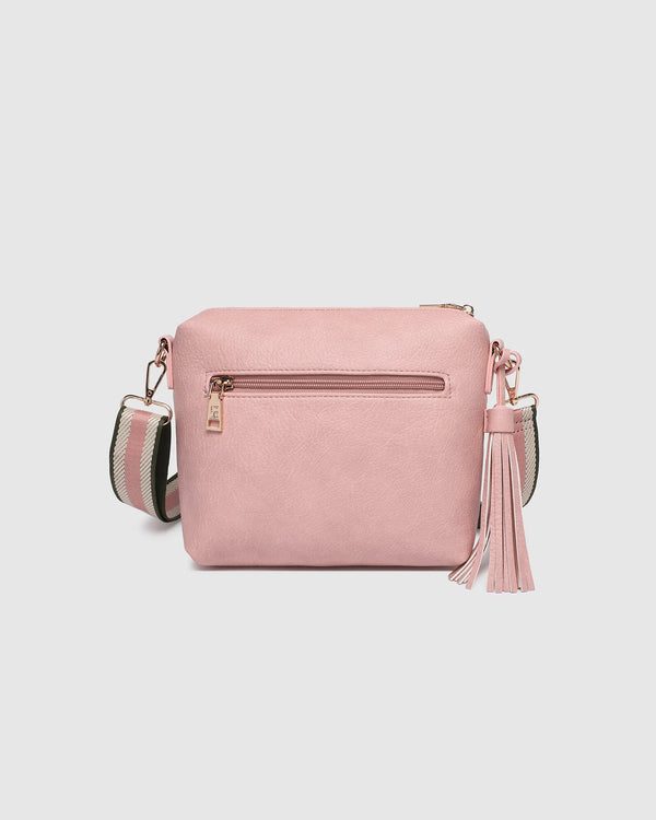 Kasey Stripe Crossbody Bag Blush Pink