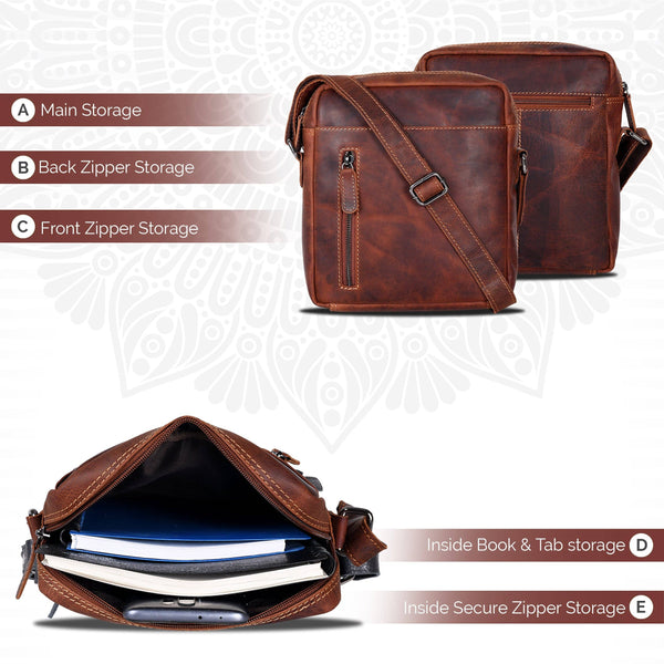 Leather Shoulder bag Dallas - Unisex Sandal