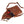 Leather Small Cross Body/sling bag Coruna Cognac