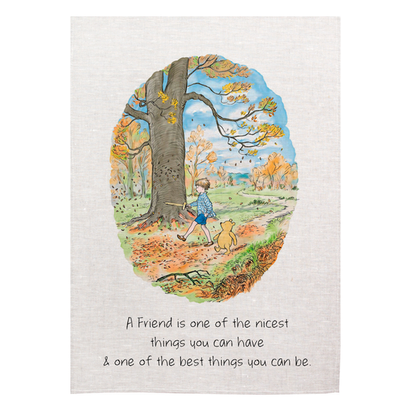 Pooh A Friend is One of the Nicest Things Tea Towel