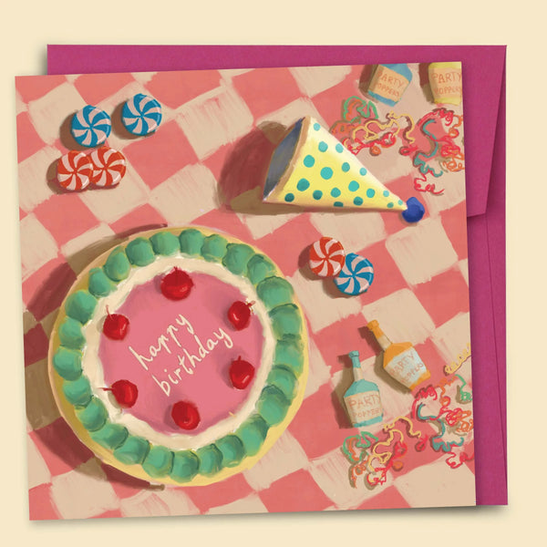 Happy Birthday Cake Card