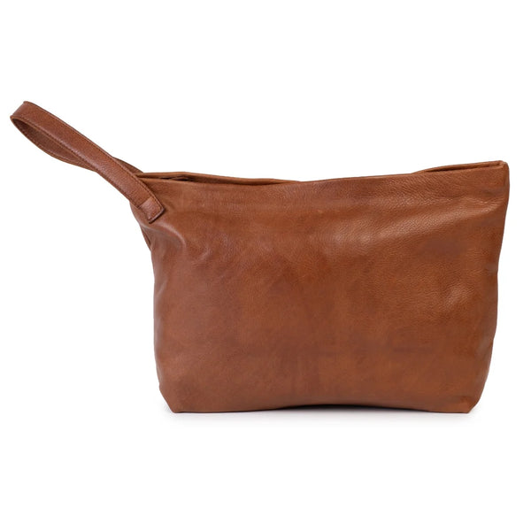 Billie Oversized Clutch Walnut
