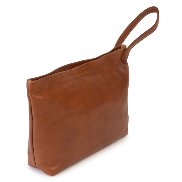 Billie Oversized Clutch Walnut