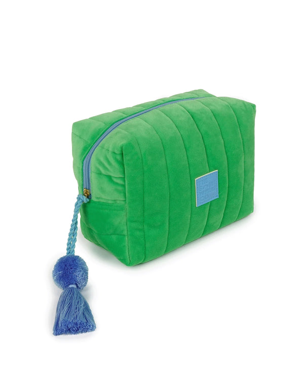 Green Velvet Cosmetic Bag