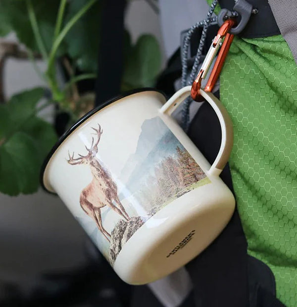 Deer Enamel Mug