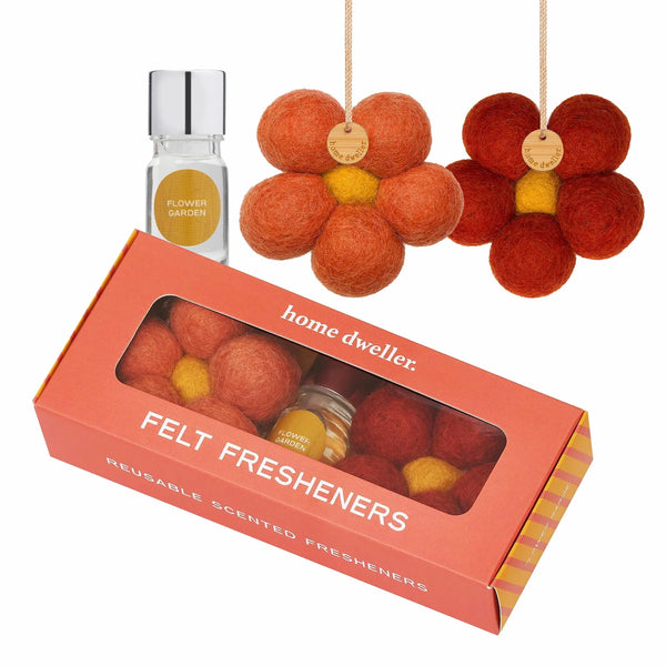 Flower Garden Felt Fresheners