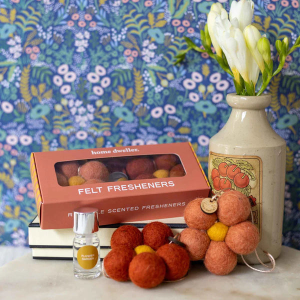 Flower Garden Felt Fresheners