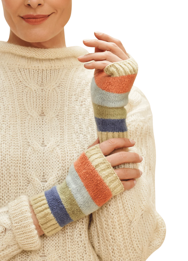 Lilia Wrist Warmers - Pastel Mix