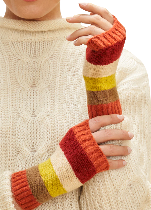 Lilia Wrist Warmers - Sunset Mix