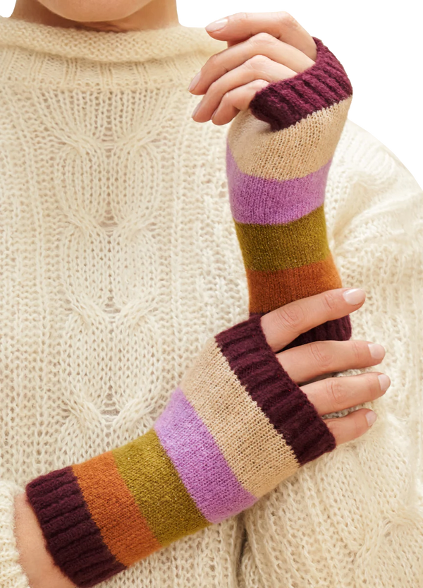 Lilia Wrist Warmers - Vintage Mix