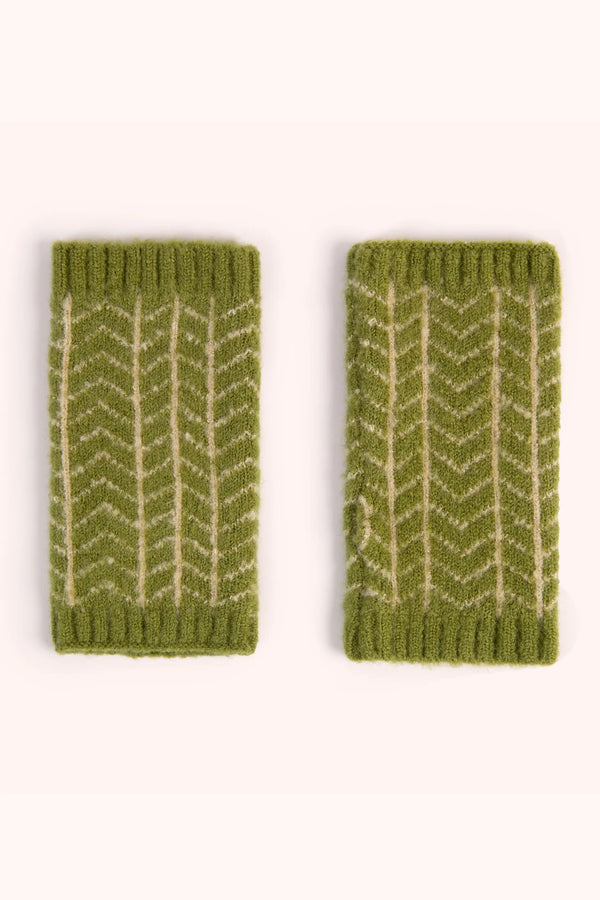 Niamh Wrist Warmers - Olive