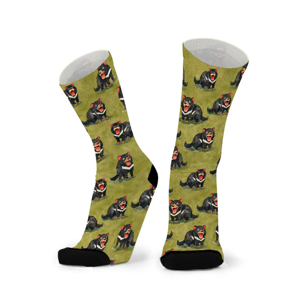 Cheeky Devil Large Red Fox Sox
