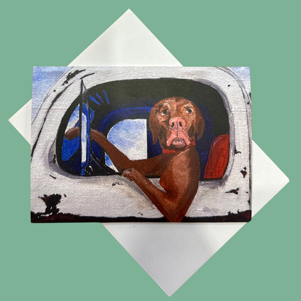 Rupert the Vizsla Greeting Card
