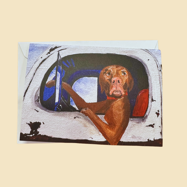 Rupert the Vizsla Greeting Card