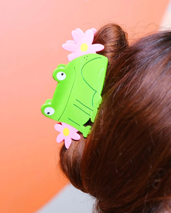 Princess Frog Hair Claw Clip