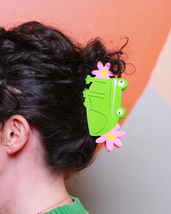 Princess Frog Hair Claw Clip