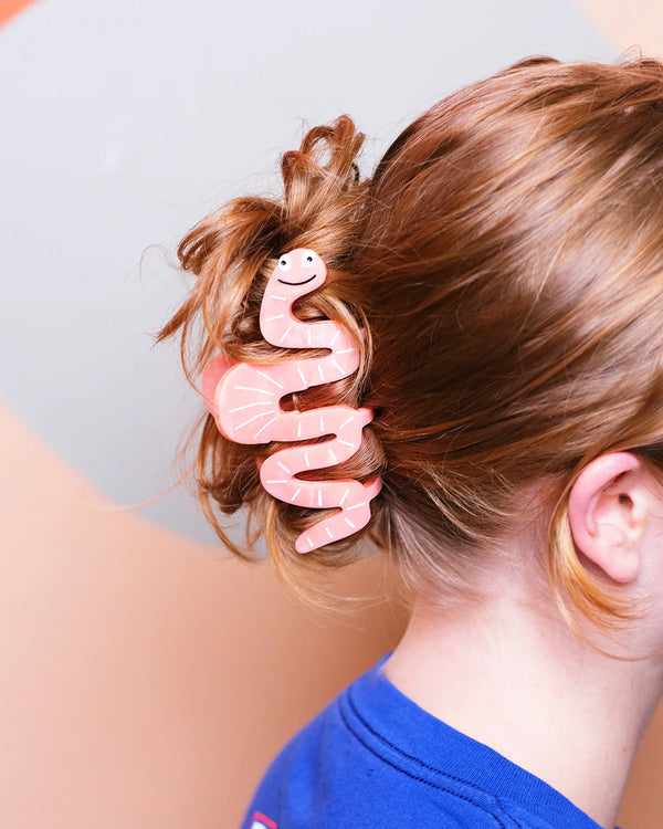 Worm Hair Claw Clip
