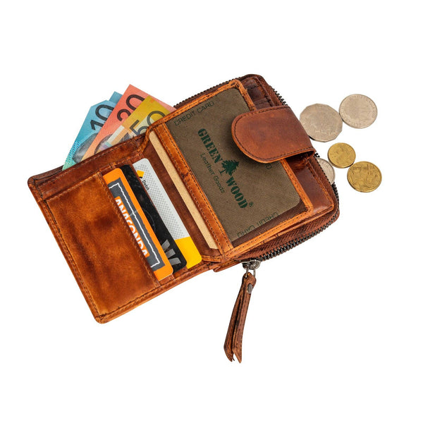 Leather Wallet Cognac