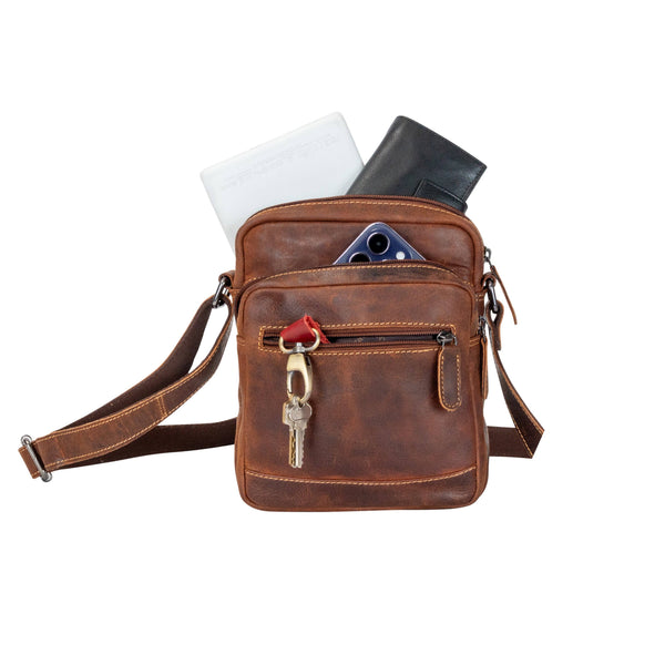Leather Dalton Vintage Messenger Bag