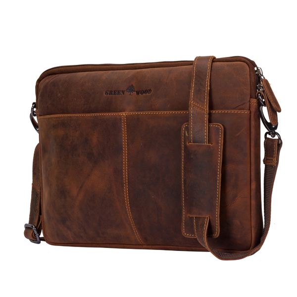 Leather Laptop Sleeve - MacBook Pro/Air 13/15/16 inch sleeve with Strap - Montreal Sandal