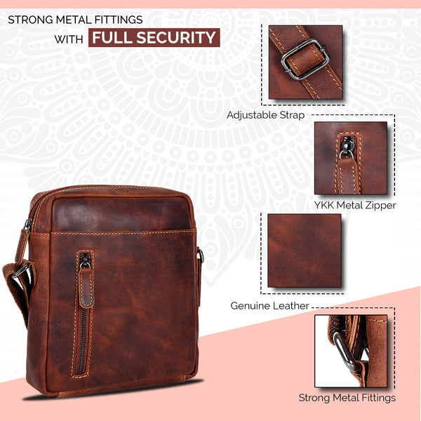 Leather Shoulder bag Dallas - Unisex Sandal